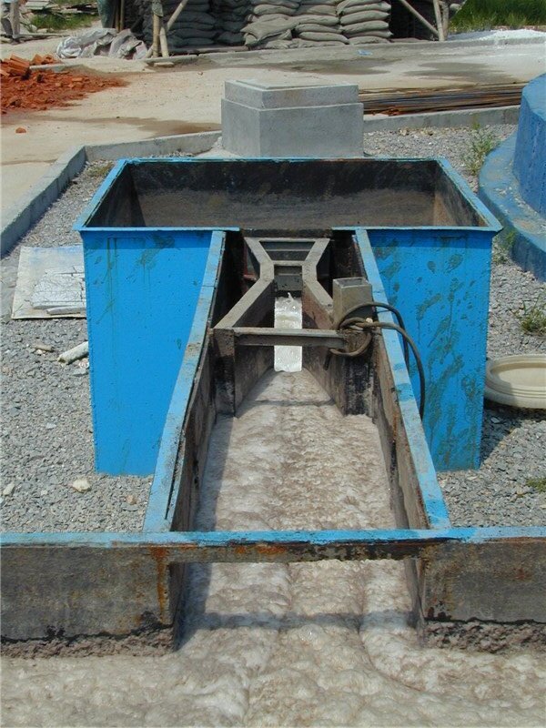 Open channel flowmeter site - Wuxi, Jiangsu